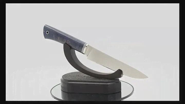Нож Шеф-повар № 2, клинок из стали Bohler S390, рукоять стабилизированная карельская береза