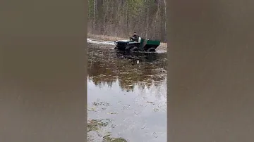 Болотоход(каракат).Вепрь 5М. Переезд через болото.