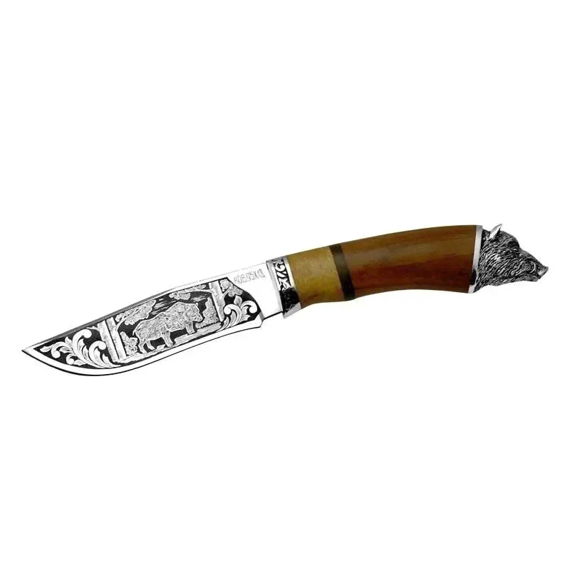 Охотничий нож Вепрь, сталь 95Х18, рукоять дерево, металл B80-941TPK